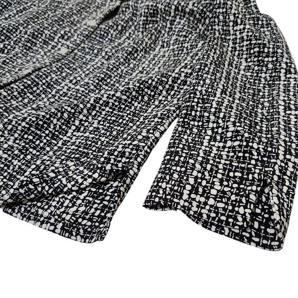 Donnkenny Shirt Size Small Black And White 3/4 Sleeves Lightweight. New - Picture 7 of 11